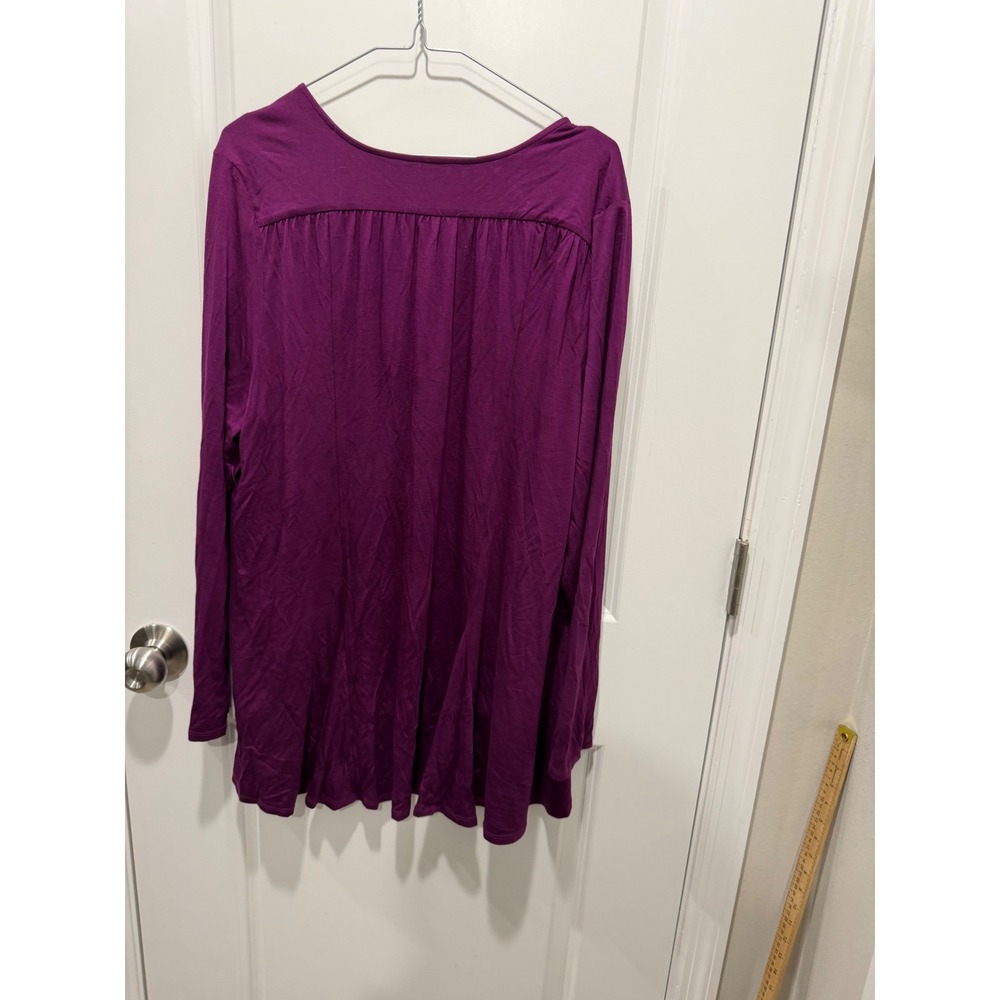 Soft Surroundings Womens Cardigan Open Front Purple XL - Picture 3 of 5